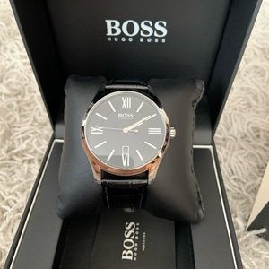 NEW Hugo Boss Men Leather Watch